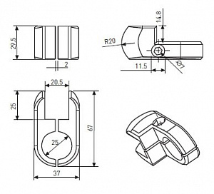 Держатель поворотный (J 78)